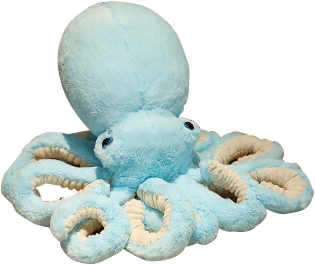 Octopus Stuffed Animals Octopus Plush Doll Toys Octopus Stuffed Toys Gift for Kids and Lovers for Birthday, Christmas, Valentine's Day(Blue) - Image 2