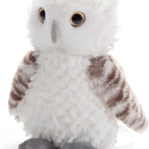 The Petting Zoo Owl Stuffed Animal Plushie, Gifts for Kids,  Wildlife Animals, White Owl Plush Toy 8 Inches