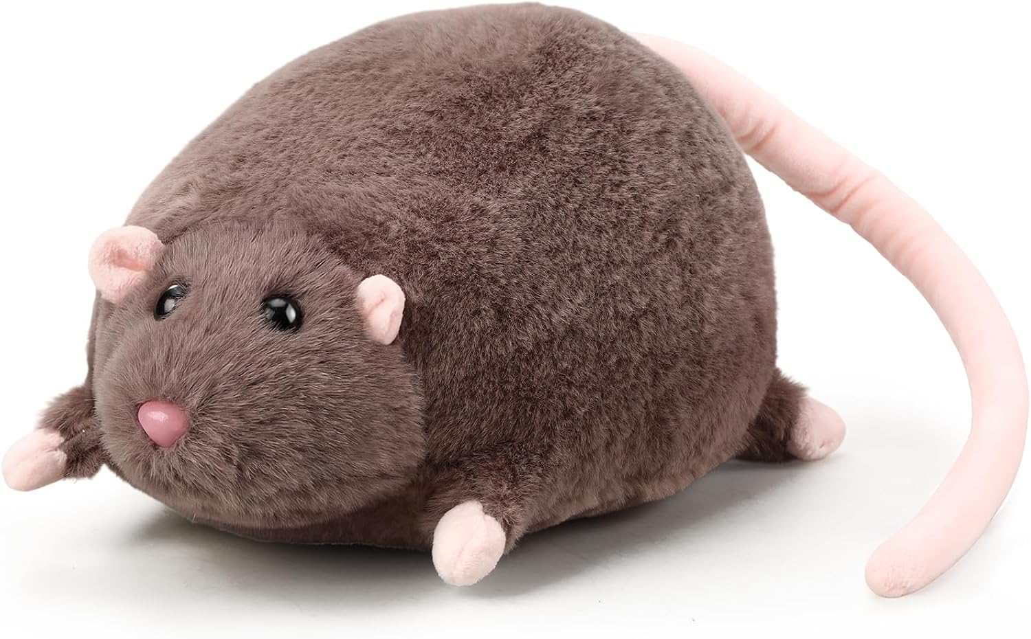 10 Inch Brown Stuffed Mouse Animal Fake Rat Stuffed Animals Bulk Soft Realistic Rat Plush Cute Pranks Spoof Plush Toy for Christmas Birthday Surprise Home Decor Party Favors
