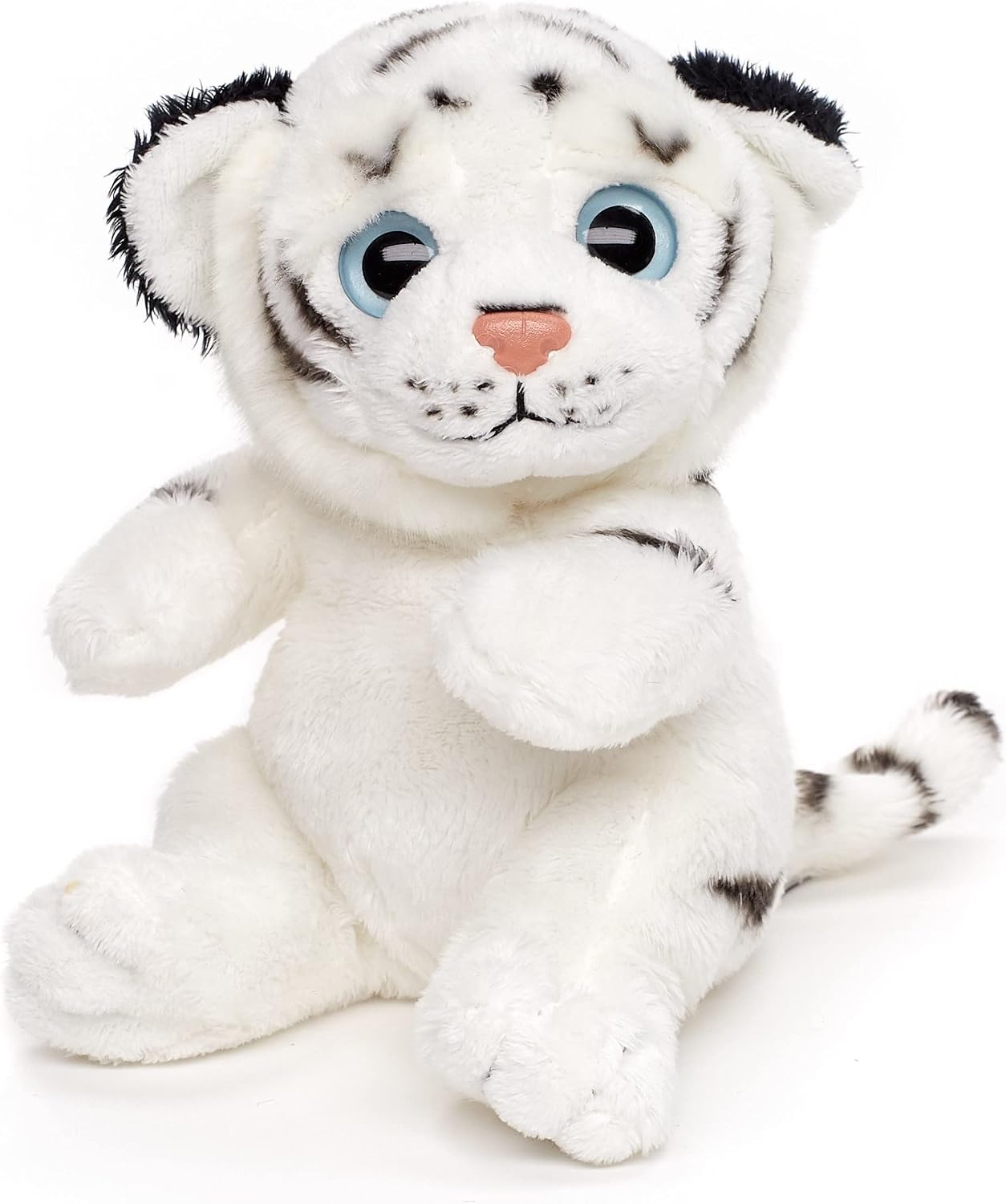 White Tiger Plushie - 16 cm (Height) - Plush Wild Animal - Plush Toy, Cuddly Toy